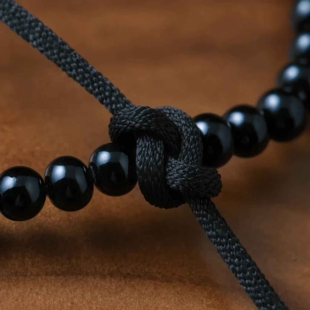 About Us 8 Handcrafted Jewelry by Yuano: Traditional silk-knotting technique for spiritual relics.