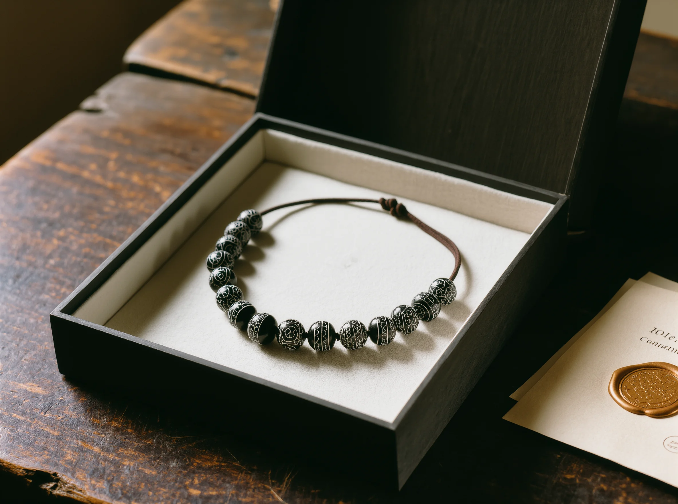 Shipping & Delivery 1 Sovereign Stillness Jewelry Delivery: A divine artisan preparing a handcrafted relic for its restorative journey.